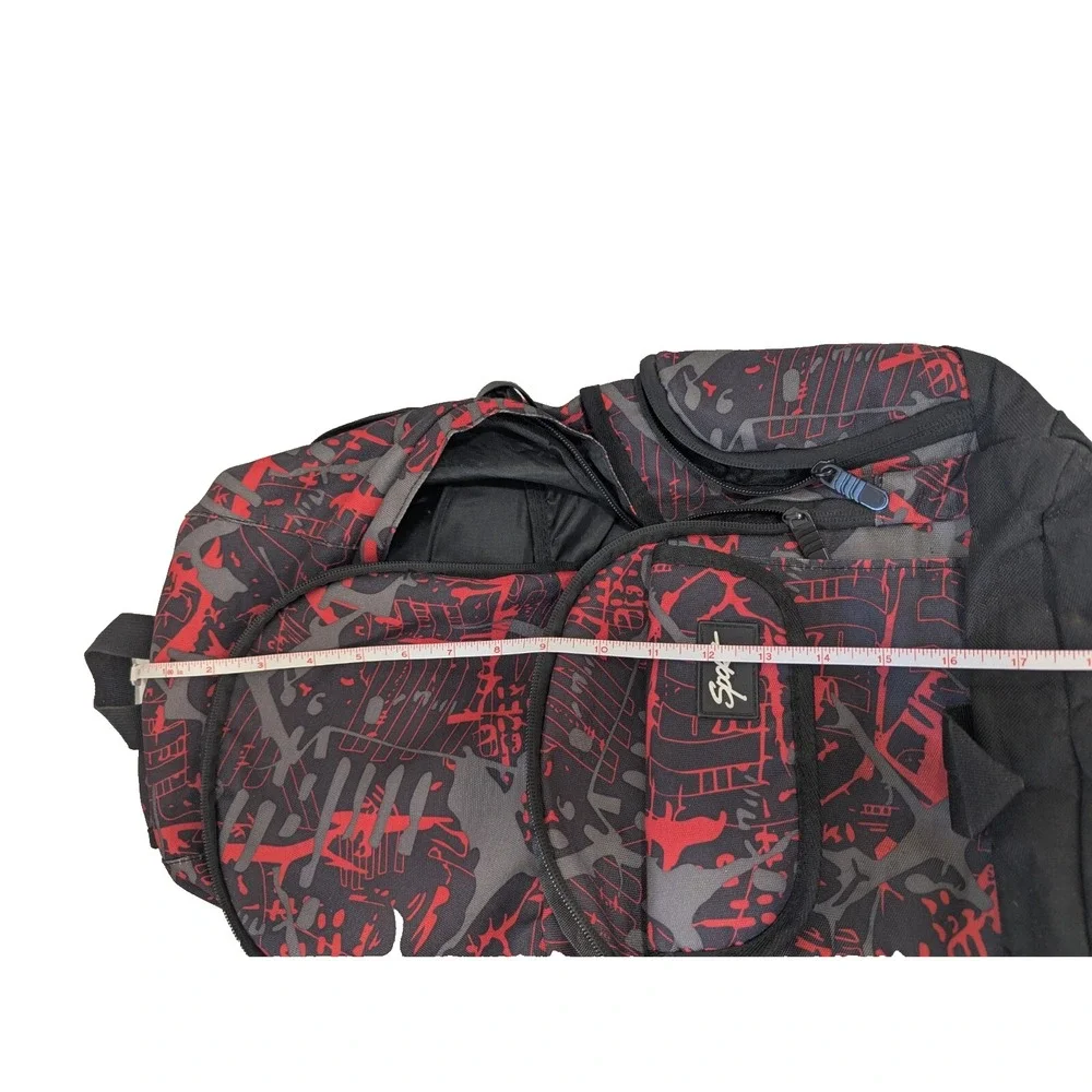 Sport Backpack Travel  Day, School Bag Lightweight Black Red